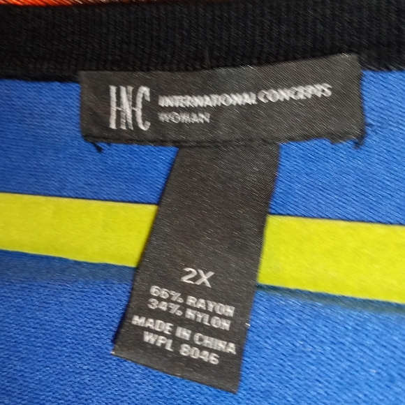 Women's Blue and Black  Cardigan Sweater - Picture 5 of 5